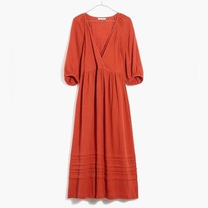Madewell Plus Marianna Puff-Sleeve Midi Dress